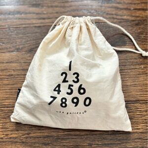 NWT Maisonette Bamboo Numbers in Toy Bag - Cream